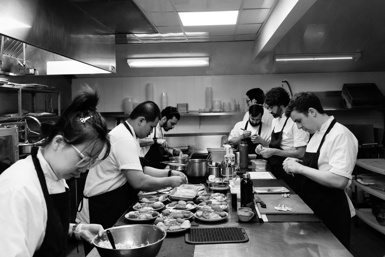 Inside the kitchen